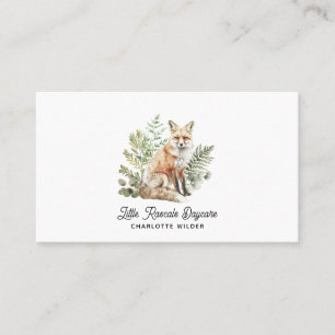 Cute Little Raccoon Carte de visite de garderie