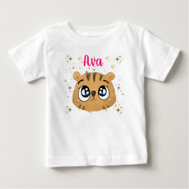 Cute little tiger gold start baby t-shirt