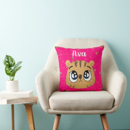 Cute little tiger gold start kissen
