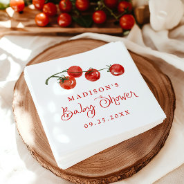 Cute Little Tomato Baby Shower Serviette