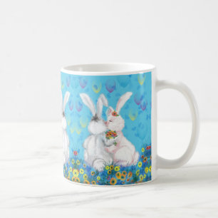 Cute Log Mug Kiss Bunny Hug - Kiss