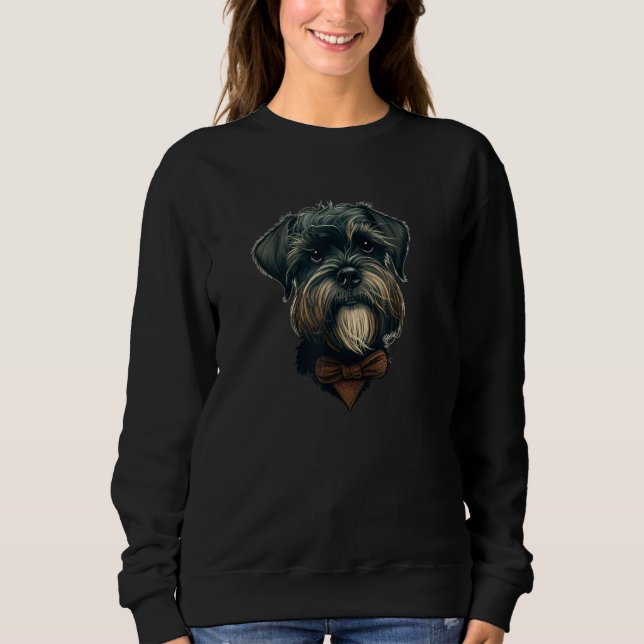 Cute looking Dog with Beard for Dogs Sweatshirt (Vorderseite)