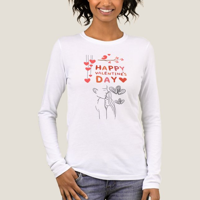 Cute Love Couple  Tri-Blend Shirt (Vorderseite)