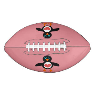 Cute Love Heart Penguin Football