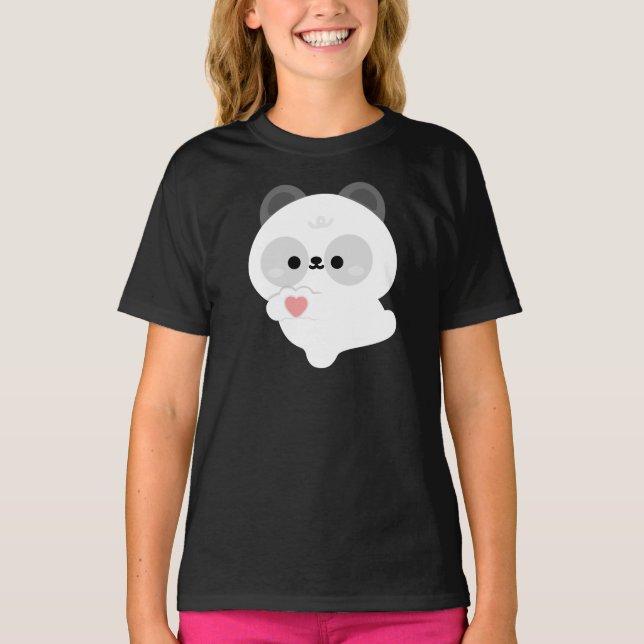 Cute Love Panda T-Shirt (Vorderseite)