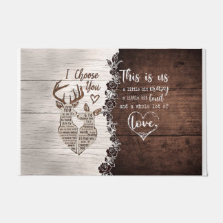 Cute Love Quotes Mat, This Is Us Fußmatte