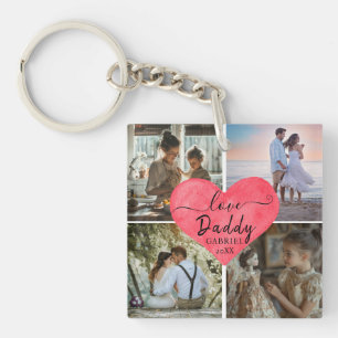Cute Love You 'Papa' Photo personnalisée Collage C