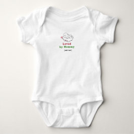 Cute "Loved by Mommy" Mother and Baby  Baby Strampler