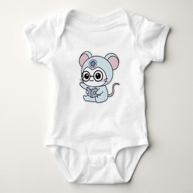 Cute lovely little mouse  baby strampler (Vorderseite)