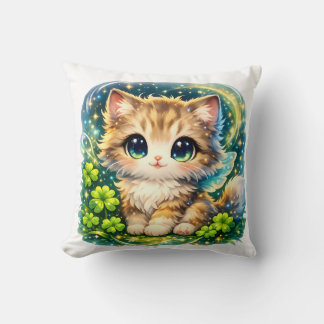 Cute Magical Kitten Pillow | Kawaii Fantasy Cat Cu Kissen