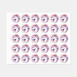Cute Magical Unicorn Etiketten