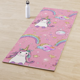 Cute magical unicorn pattern rainbow for her yogamatte