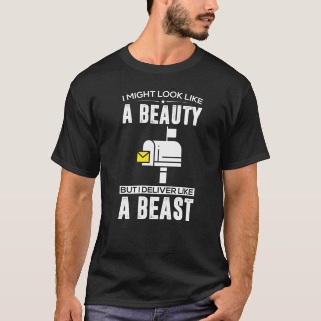 Cute Mail Lady Mail Carrier Postal Worker Uniform  T-Shirt (Vorderseite)