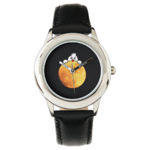 Cute man in the moon armbanduhr