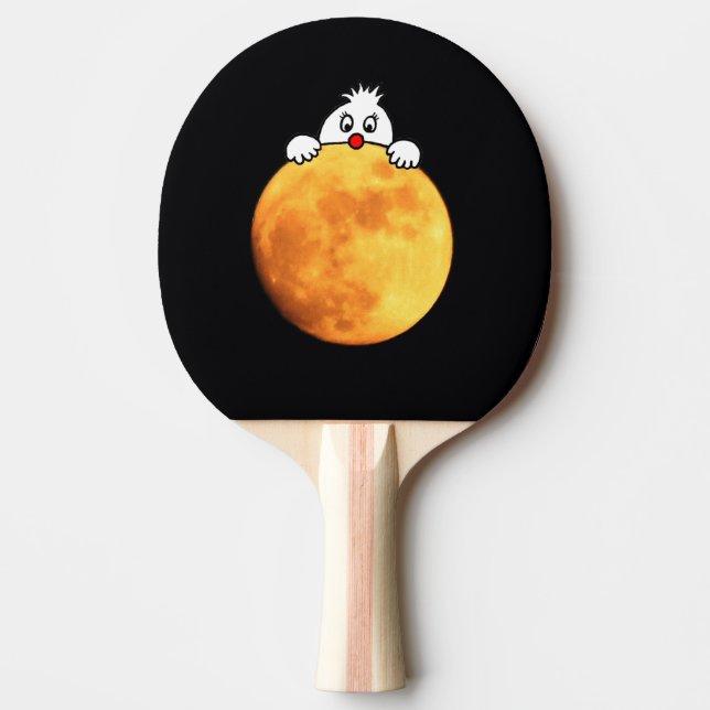 Cute man in the moon tischtennis schläger (Vorderseite)