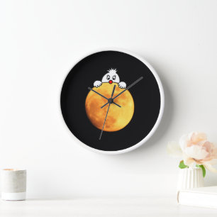 Cute man in the moon uhr