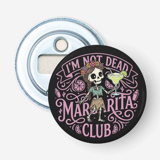 Cute Margarita  Skelton Flaschenöffner (Vorderseite)