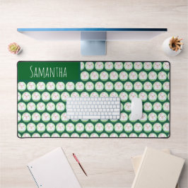 Cute Matcha Latte Ghost Schreibtischunterlage