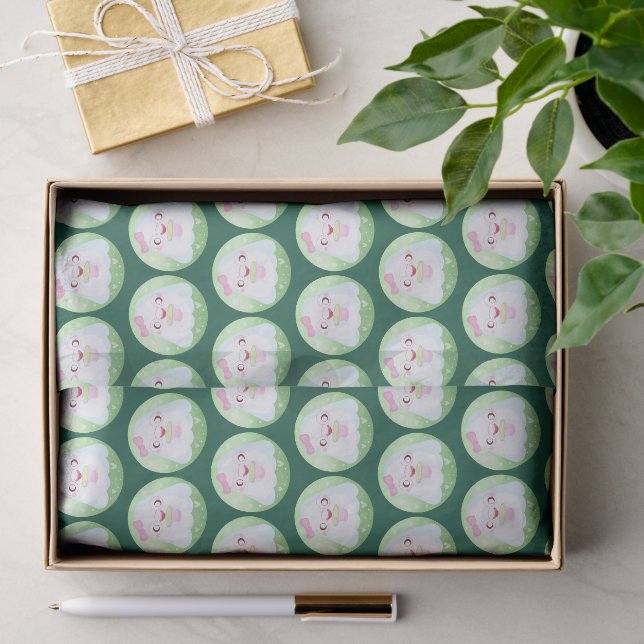 Cute Matcha Latte Ghost Seidenpapier (Geschenk)