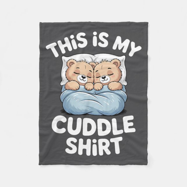 Cute Matching Bear This Is My Cuddle  Fleecedecke (Vorderseite)