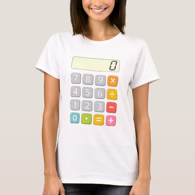 Cute Maths Calculator T Shirt for Kids (Vorderseite)