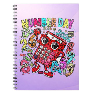 Cute Maths Number Day Notebook for Primary School Notizblock