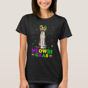 Cute Meowdi Gras Oriental Katzen Karneval Maske Ma T-Shirt
