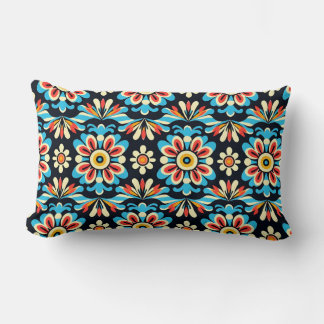 Cute mexicaine folk Motif Jeter Oreiller