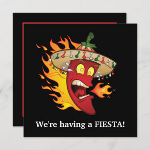 Cute Mexican Fiesta party Invitation