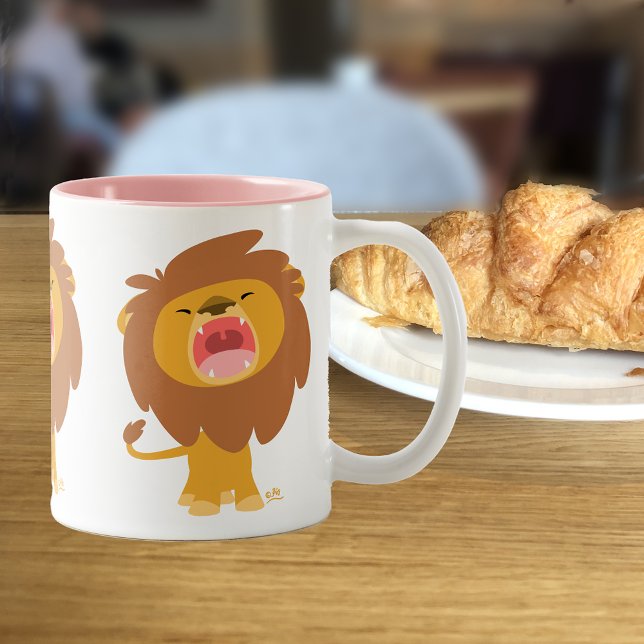 Cute MightRoaring Lion Cartoon Mug (Créateur téléchargé)