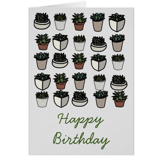 Cute mini motif succulent (Devant)