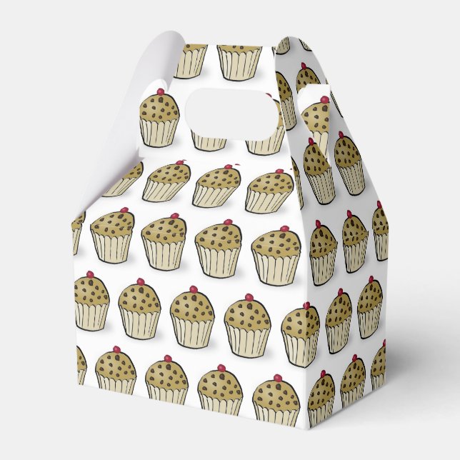 Cute Mini Muffins Pattern Geschenkschachtel (Vorderseite)