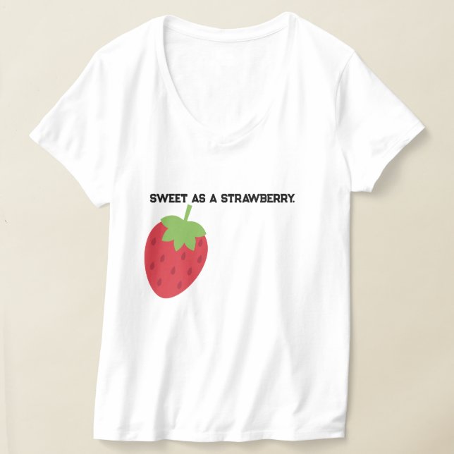 Cute Minimal Strawberry clothing T-Shirt (Ablage )