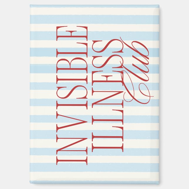 Cute, Minimalist Chronic Illness Awareness Magnet (Vorderseite)