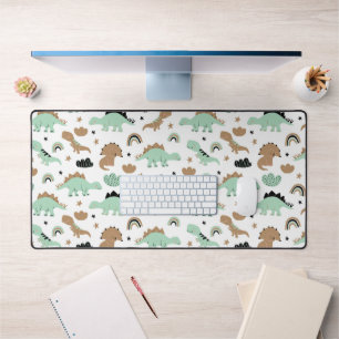 Cute Mint Green Dinosaur Motif