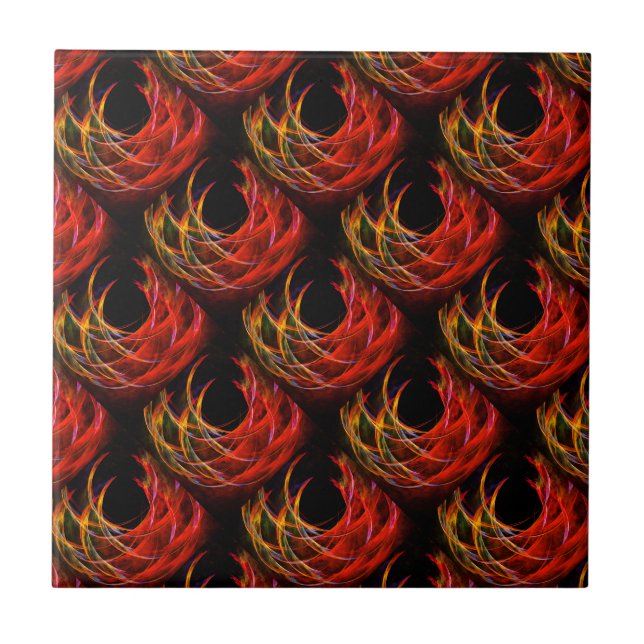 Cute Modern Boho Elegant Abstract Art Pattern #503 Fliese (Vorderseite)