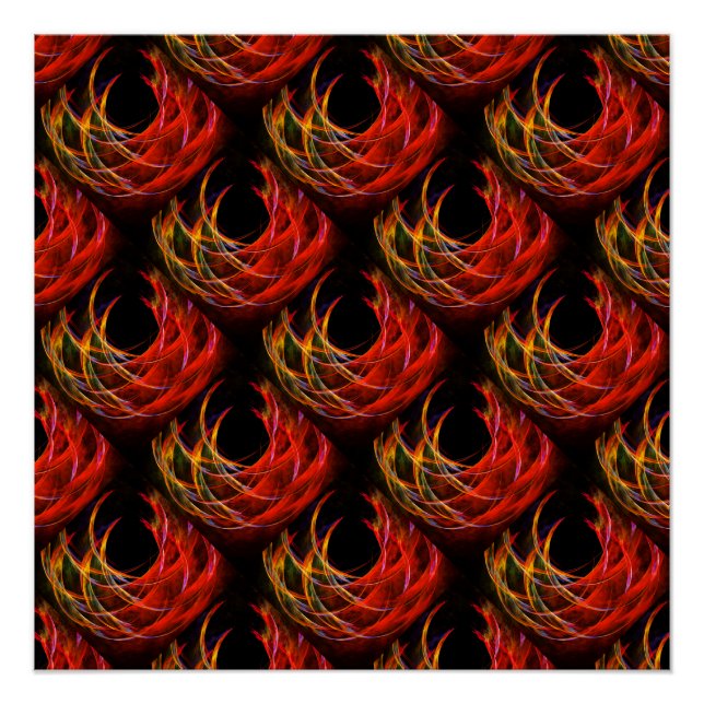 Cute Modern Boho Elegant Abstract Art Pattern #503 Poster (Vorderseite)