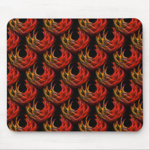 Cute Modern Boho Elegantes abstraktes Kunstmuster Mousepad