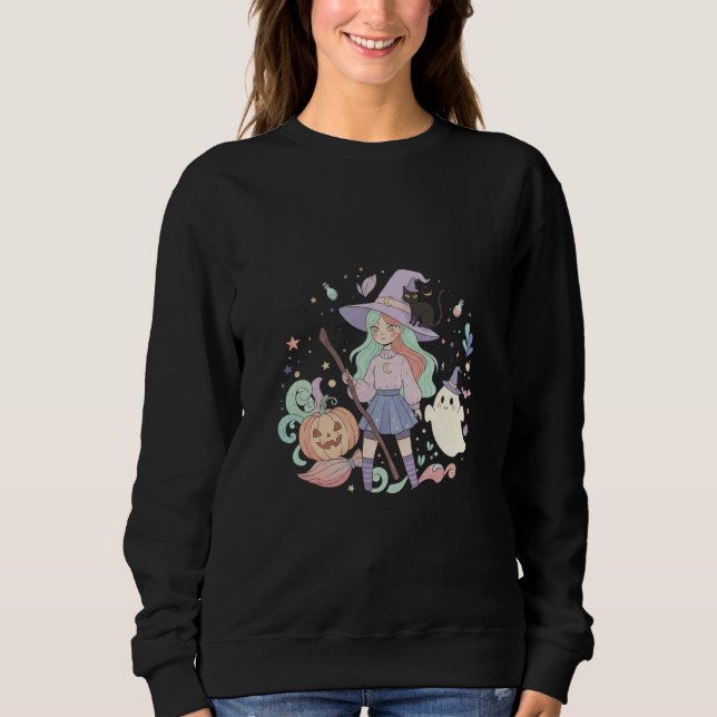 Cute Modern Witch Sweatshirt (Vorderseite)