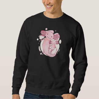 Cute Mom & Daughter Axolotl Kids Girl Women Salam Sweatshirt