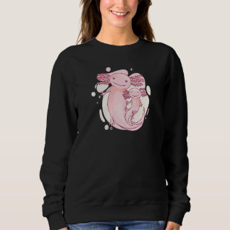 Cute Mom & Daughter Axolotl Kids Girl Women Salam Sweatshirt