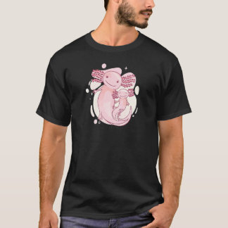 Cute Mom & Daughter Axolotl Kids Girl Women Salam T-Shirt