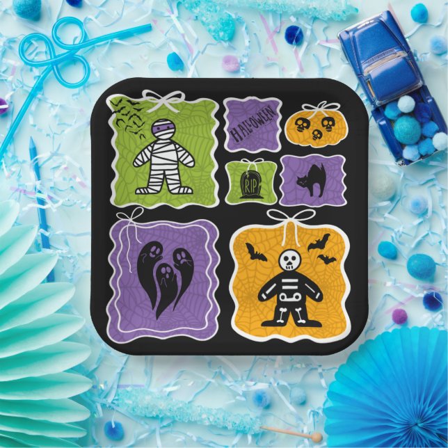 Cute Mommy Coquette Halloween  Pappteller (Party)
