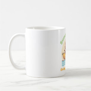 Cute Monkey auf Bananenboot Sommer ist für das Ver Kaffeetasse