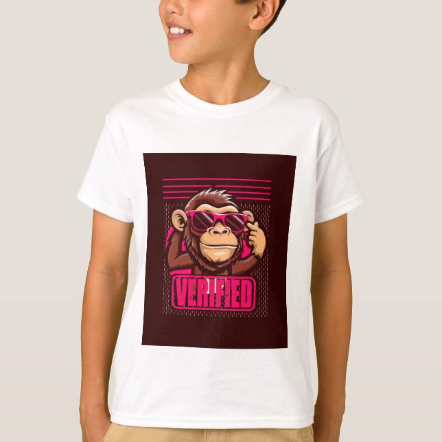 cute monkey design T-Shirt (Vorderseite)