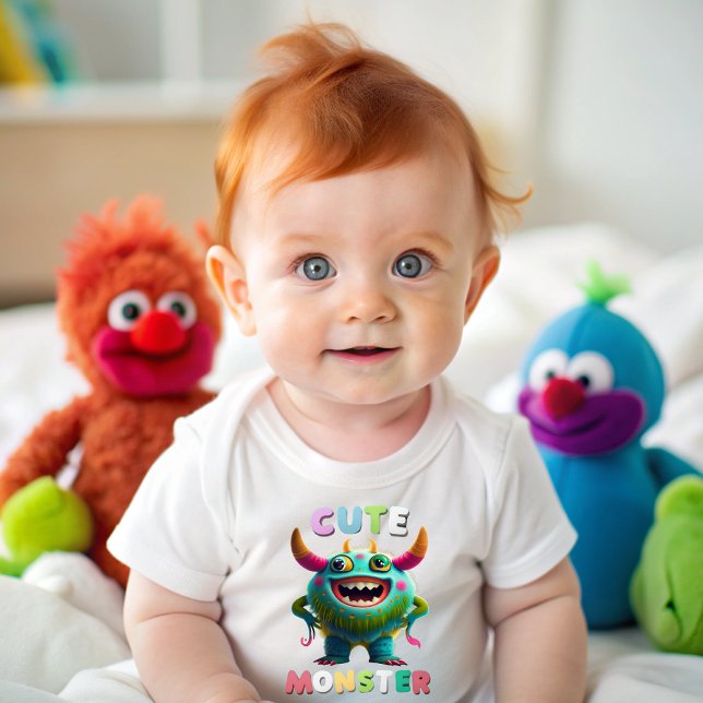 Cute Monster Baby T-shirt (Cute Monster)