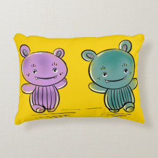 Cute Monster Friends  Decorative Cushion Dekokissen