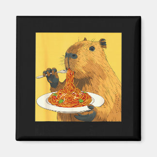 Cute More Spaghetti Less Upsetti Capybara Magnet