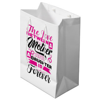 Cute Mother Daughter love Mother's Day Mittlere Geschenktüte