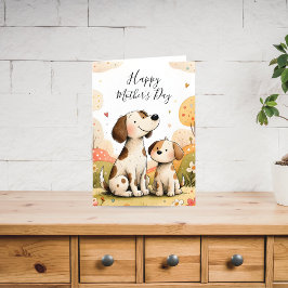 Cute Mother’s Day Dog Card Feiertagskarte